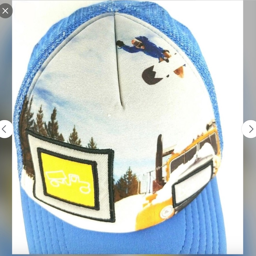 BigTruck Big Truck Little kid hat cap blue boy girls Snowboarder 3 to 7 yrs